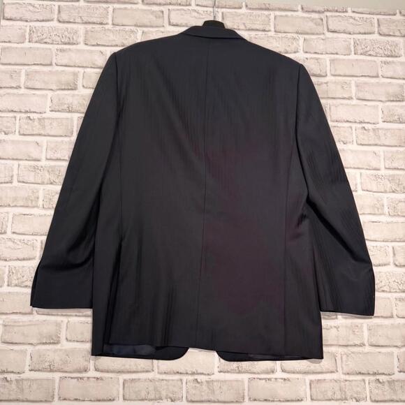 Ermenegildo Zegna 100% Wool Blazer Navy Men's 52R - Picture 3 of 6